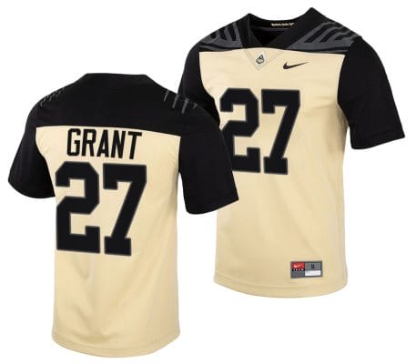Purdue Boilermakers Marvin Grant Jersey #27 College Football Gold Vapor Untouchable