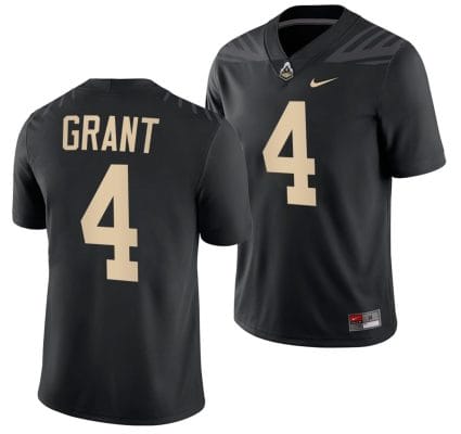 Purdue Boilermakers Marvin Grant Jersey #4 College Football Black 10 Purdue Boilermakers Marvin Grant Jersey #4 College Football Black