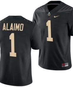 Purdue Boilermakers Michael Alaimo Jersey #1 College Football Black
