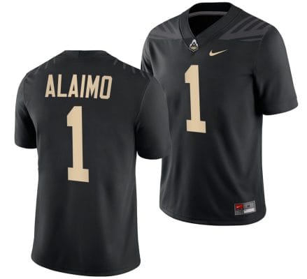 Purdue Boilermakers Michael Alaimo Jersey #1 College Football Black
