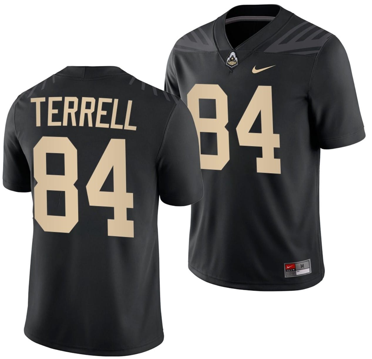 Purdue Boilermakers Preston Terrell Jersey #84 College Football Black 1 Purdue Boilermakers Preston Terrell Jersey #84 College Football Black
