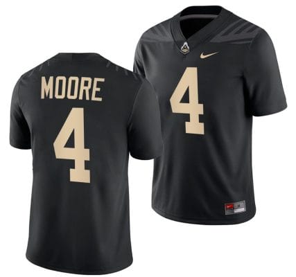 Purdue Boilermakers Rondale Moore Jersey #4 College Football Black