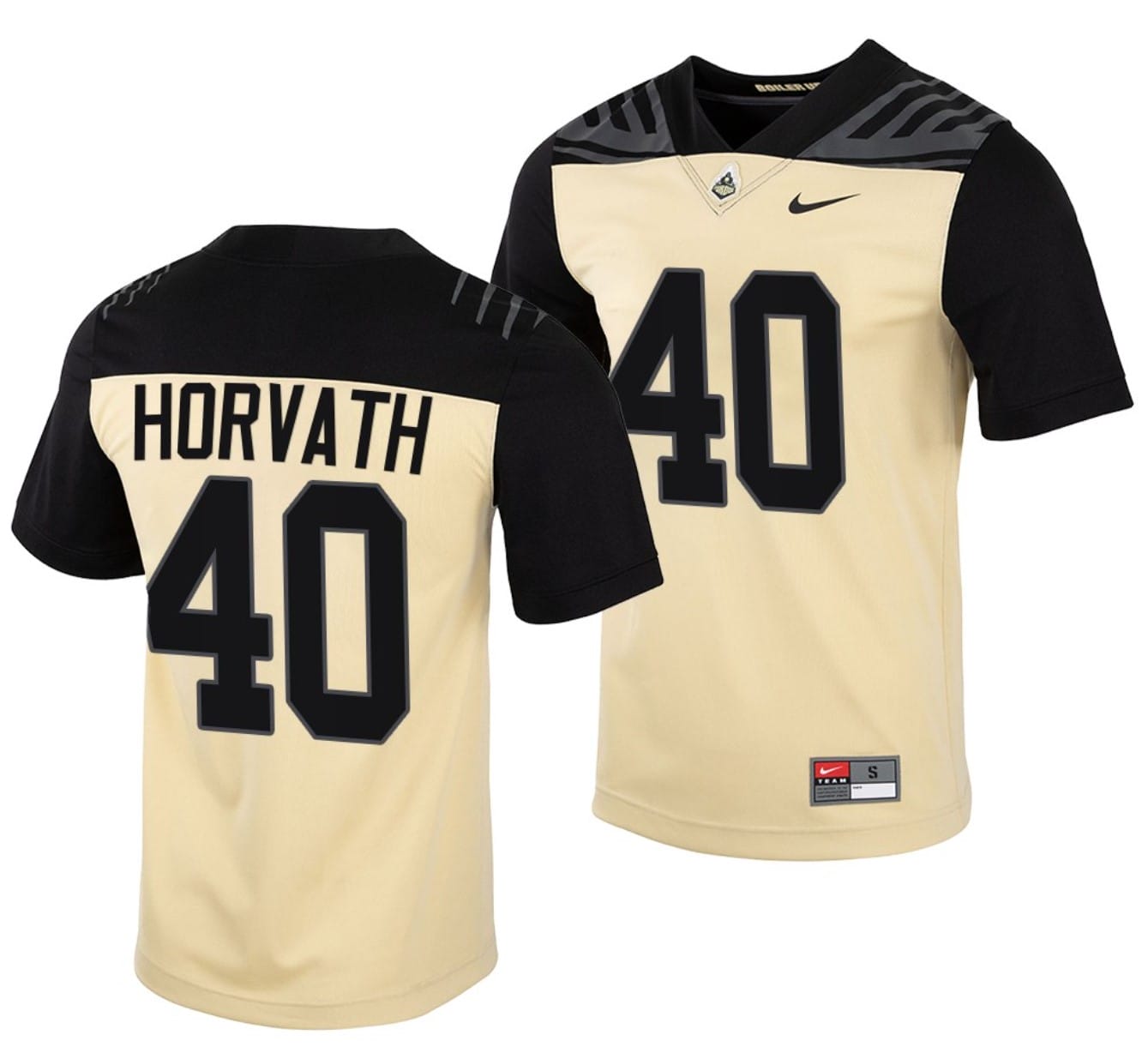 Purdue Boilermakers Zander Horvath Jersey #40 College Football Gold Vapor Untouchable 1 Purdue Boilermakers Zander Horvath Jersey #40 College Football Gold Vapor Untouchable