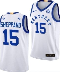 Reed Sheppard Jersey #15 Kentucky Wildcats Big Blue Bahamas Limited College Basketball White