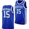 Reed Sheppard Jersey #15 Kentucky Wildcats Limited College Basketball Blue Away