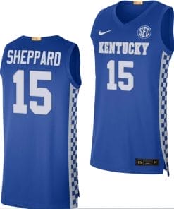 Reed Sheppard Jersey #15 Kentucky Wildcats Limited College Basketball Replica Blue