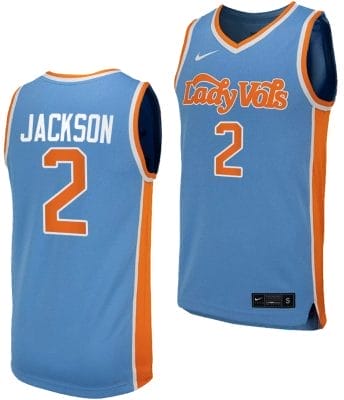 Rickea Jackson Jersey #2 Tennessee Lady Vols Replica College Basketball Blue Uniform 6 Rickea Jackson Jersey #2 Tennessee Lady Vols Replica College Basketball Blue Uniform