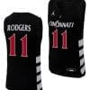 Sam Rodgers Jersey #11 Cincinnati Bearcats College Basketball Replica 2023-24 Black 5 Sam Rodgers Jersey #11 Cincinnati Bearcats College Basketball Replica 2023-24 Black
