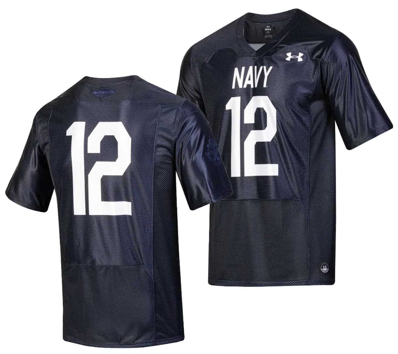 Silent Service Jersey #12 Navy Midshipmen Replica College Football Navy 1 Silent Service Jersey #12 Navy Midshipmen Replica College Football Navy