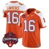 Trevor Lawrence Jersey #16 Clemson Tigers Vapor Limited Champions Patch College Football Stitched Alternate