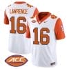 Trevor Lawrence Jersey #16 Clemson Tigers Vapor Limited Acc Patch College Football Stitched Orange Sleeves