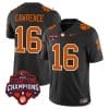 Trevor Lawrence Jersey #16 Clemson Tigers Vapor Limited Champions Patch College Football Stitched Black