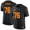 Tennessee Volunteers #76 Javontez Spraggins Jersey College Football New Black