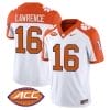 Trevor Lawrence Jersey #16 Clemson Tigers Vapor Limited Acc Patch College Football Stitched Inverted