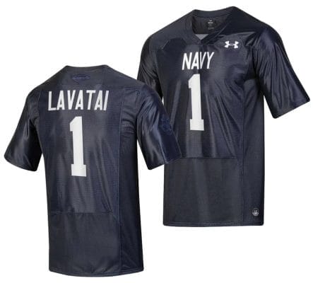 Tai Lavatai Jersey #1 Navy Midshipmen Silent Service Replica College Football Navy 10 Tai Lavatai Jersey #1 Navy Midshipmen Silent Service Replica College Football Navy