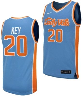 Tamari Key Jersey #20 Tennessee Lady Vols Replica College Basketball Blue Uniform