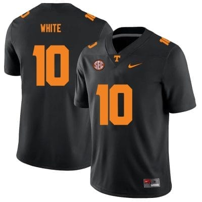 Tennessee Volunteers #10 Squirrel White Jersey College Football New Black 10 Tennessee Volunteers #10 Squirrel White Jersey College Football New Black