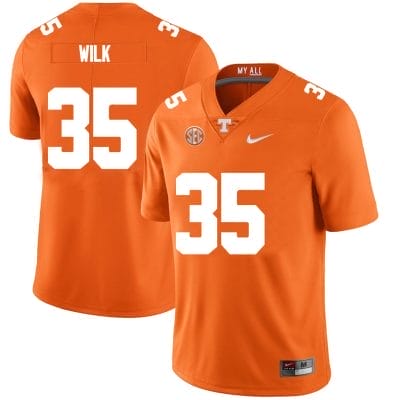 Tennessee Volunteers #35 Patrick Wilk Jersey College Football New Orange 10 Tennessee Volunteers #35 Patrick Wilk Jersey College Football New Orange