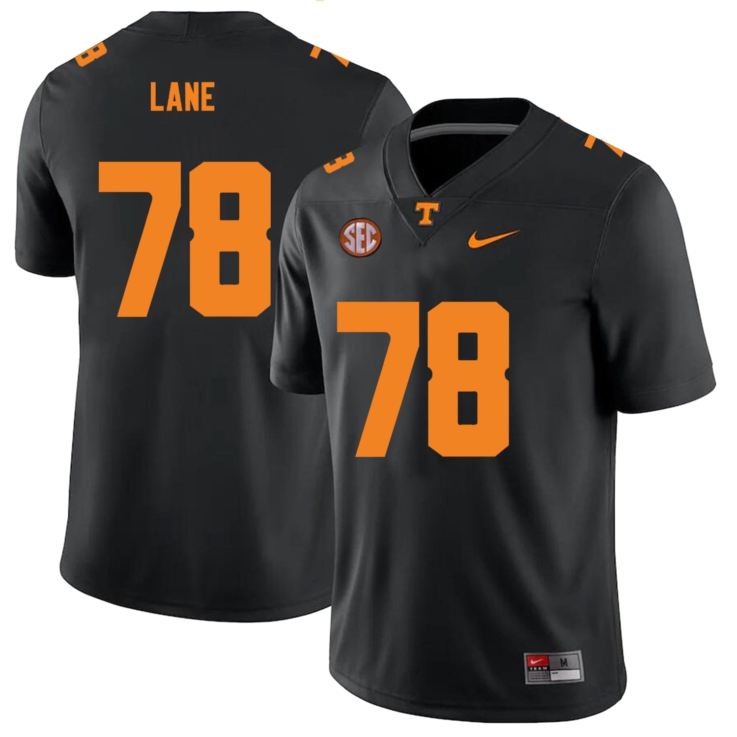 Tennessee Volunteers #78 Ollie Lane Jersey College Football New Black 1 Tennessee Volunteers #78 Ollie Lane Jersey College Football New Black