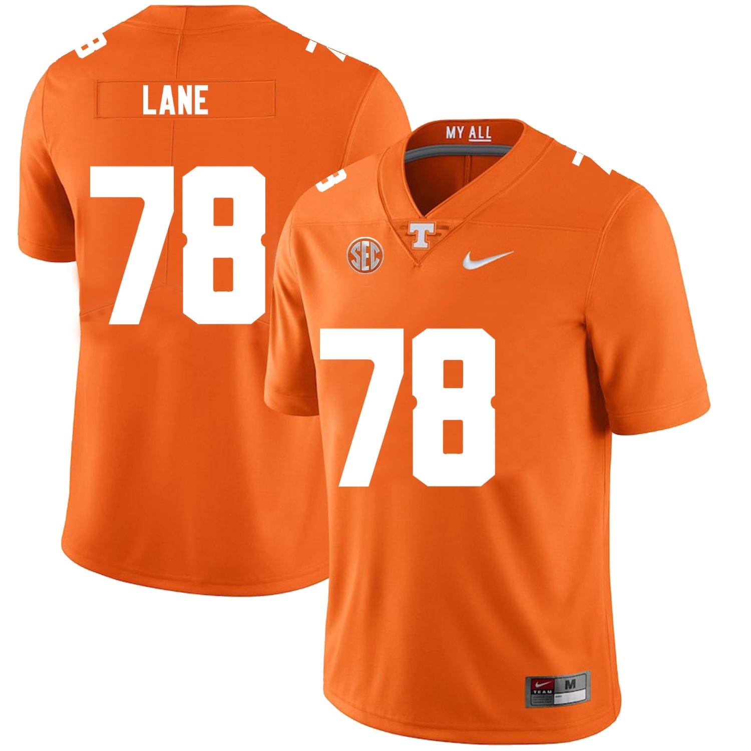 Tennessee Volunteers #78 Ollie Lane Jersey College Football New Orange 1 Tennessee Volunteers #78 Ollie Lane Jersey College Football New Orange