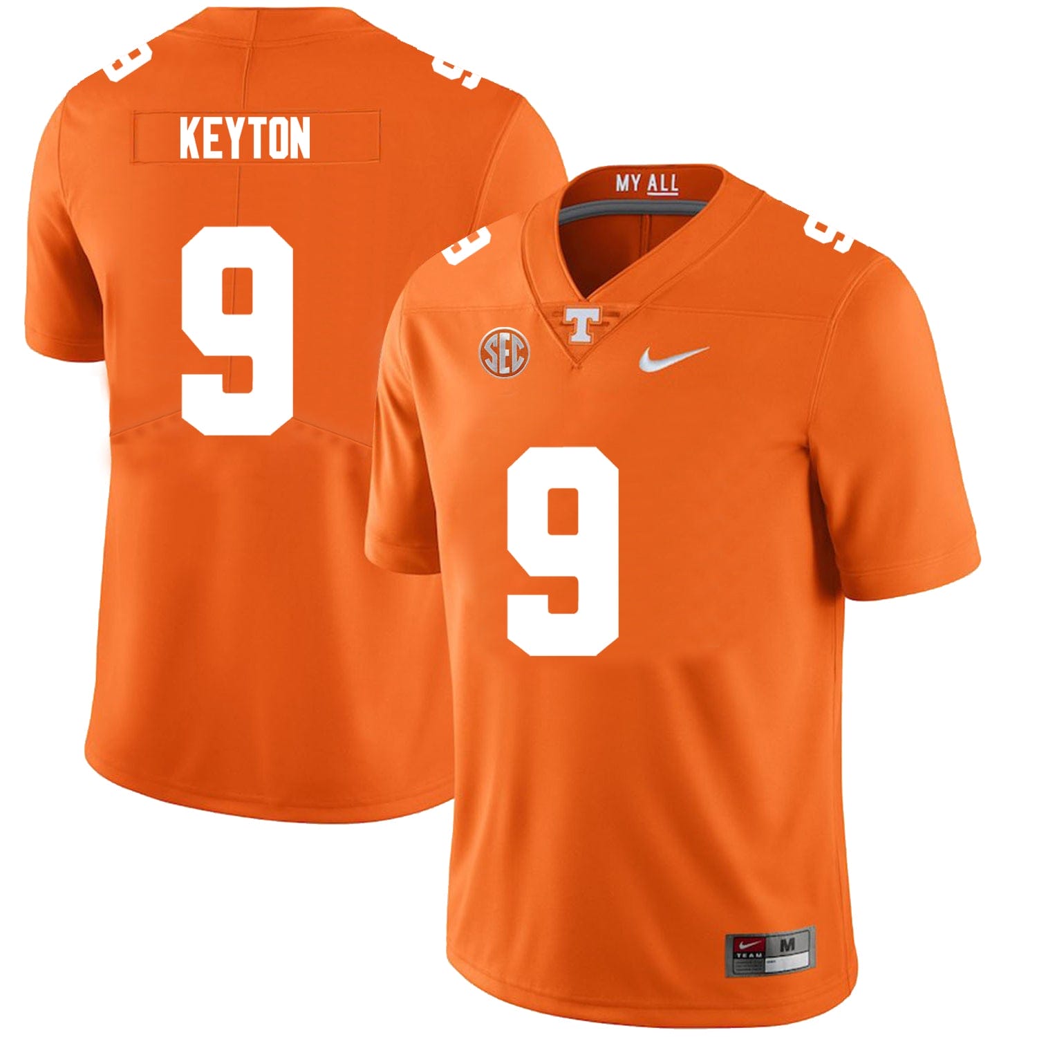 Tennessee Volunteers #9 Ramel Keyton Jersey College Football New Orange 1 Tennessee Volunteers #9 Ramel Keyton Jersey College Football New Orange