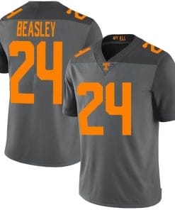 Tennessee Volunteers Aaron Beasley Jersey #24 College Football Gray