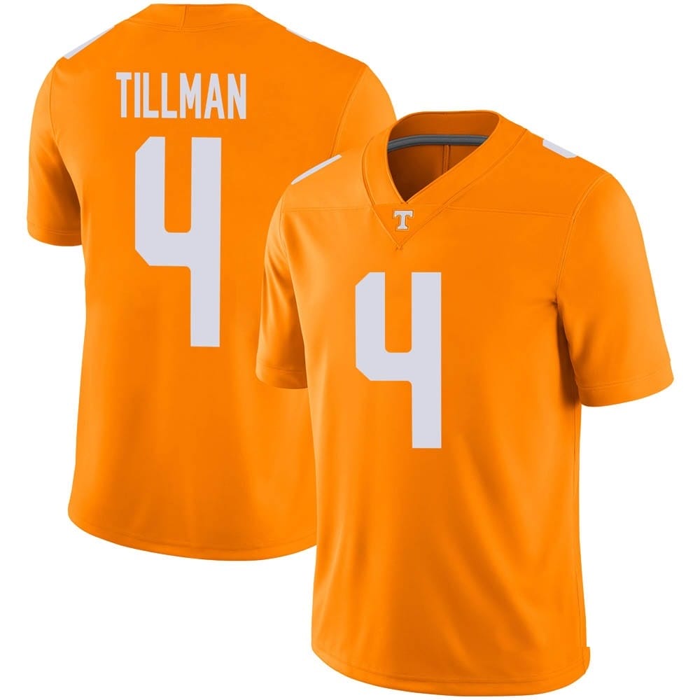 Tennessee Volunteers Cedric Tillman Jersey #4 College Football Orange 1 Tennessee Volunteers Cedric Tillman Jersey #4 College Football Orange
