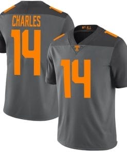 Tennessee Volunteers Christian Charles Jersey #14 College Football Gray
