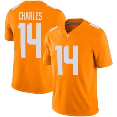 Tennessee Volunteers Christian Charles Jersey #14 College Football Orange 10 Tennessee Volunteers Christian Charles Jersey #14 College Football Orange