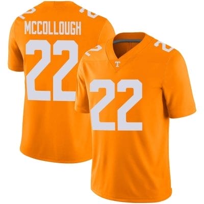 Tennessee Volunteers Jaylen Mccollough Jersey #22 College Football Orange