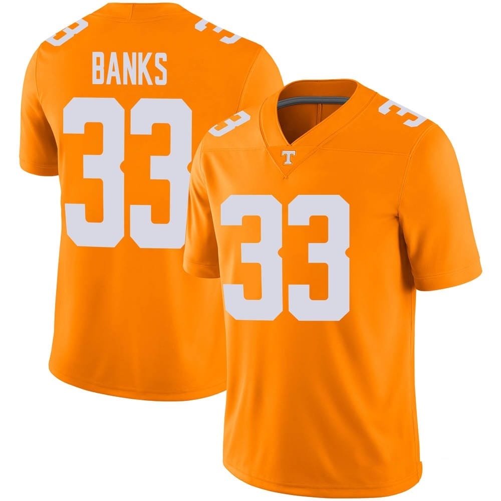 Tennessee Volunteers Jeremy Banks Jersey #33 College Football Orange 1 Tennessee Volunteers Jeremy Banks Jersey #33 College Football Orange
