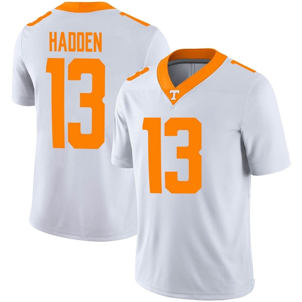 Tennessee Volunteers Kamal Hadden Jersey #13 College Football White 1 Tennessee Volunteers Kamal Hadden Jersey #13 College Football White