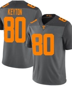 Tennessee Volunteers Ramel Keyton Jersey #80 College Football Gray