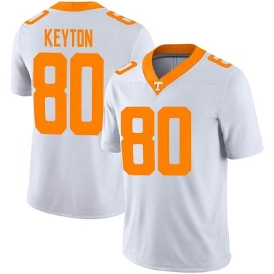 Tennessee Volunteers Ramel Keyton Jersey #80 College Football White 10 Tennessee Volunteers Ramel Keyton Jersey #80 College Football White