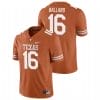 Texas Longhorns Ben Ballard Jersey #16 College Football Orange 6 Texas Longhorns Ben Ballard Jersey #16 College Football Orange