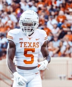 Texas Longhorns DShawn Jamison Jersey #5 College Football White