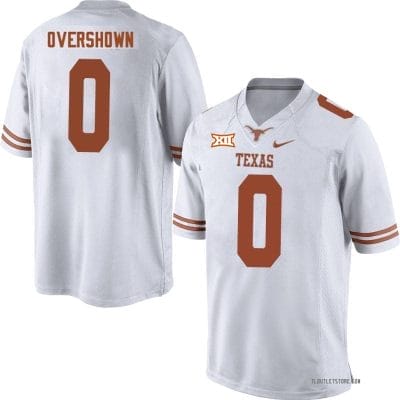 Texas Longhorns DeMarvion Overshown Jersey #0 College Football White