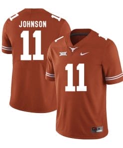 Texas Longhorns Derrick Johnson Jersey #11 College Football Orange