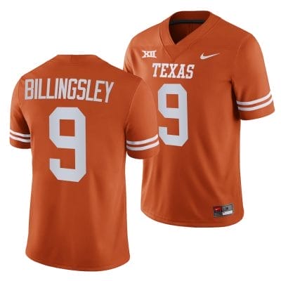 Texas Longhorns Jahleel Billingsley Jersey #9 College Football Orange