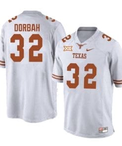 Texas Longhorns Prince Dorbah Jersey #32 College Football White