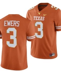 Texas Longhorns Quinn Ewers Jersey #3 College Football Orange