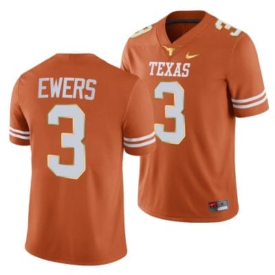 Texas Longhorns Quinn Ewers Jersey #28 College Football Orange