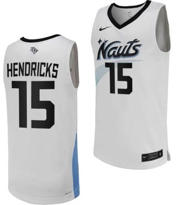 Tyler Hendricks Jersey #15 UCF Knights Replica College Basketball White Uniform