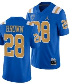 UCLA Bruins Brittain Brown Jersey #28 Blue College Football Uniform