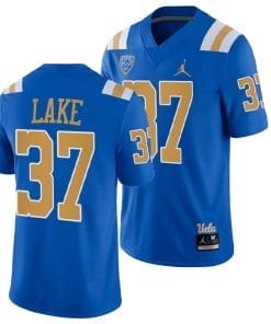 UCLA Bruins Carnell Lake Jersey #37 Blue College Football Uniform
