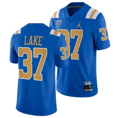 UCLA Bruins Carnell Lake Jersey #37 Blue College Football Uniform 10 UCLA Bruins Carnell Lake Jersey #37 Blue College Football Uniform