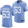 UCLA Bruins Darius Muasau Jersey #53 Alternate Game Light Blue Football Uniform