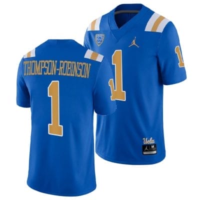UCLA Bruins Dorian Thompson Robinson Jersey #63 Blue College Football Uniform