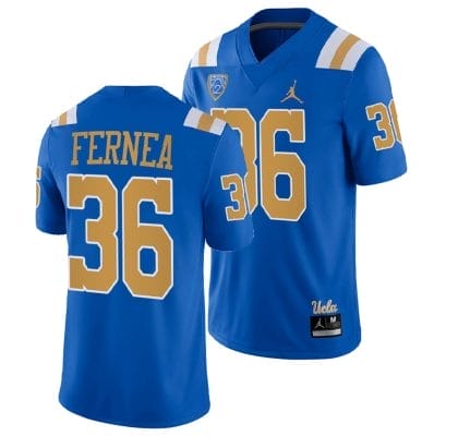 UCLA Bruins Ethan Fernea Jersey #36 Blue College Football Uniform 10 UCLA Bruins Ethan Fernea Jersey #36 Blue College Football Uniform