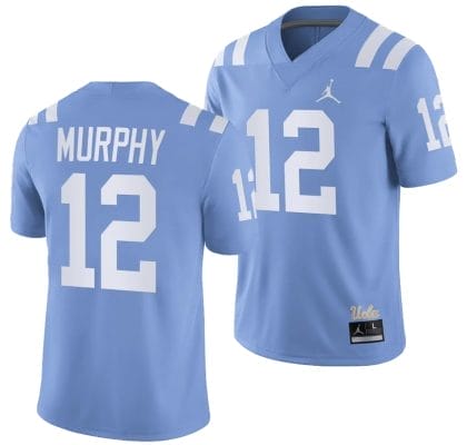 UCLA Bruins Grayson Murphy Jersey #12 Alternate Game Light Blue Football Uniform